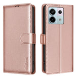 BINFEN COLOR BF32 For Xiaomi Redmi Note 13 Pro 4G Phone Case Litchi Texture RFID Blocking Leather Phone Cover