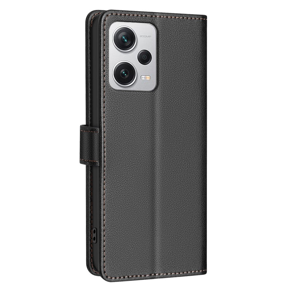 BINFEN COLOR BF32 For Xiaomi Redmi Note 12 Pro 5G / Note 12 Pro Speed 5G / Poco X5 Pro 5G PU Leather Phone Stand Cover