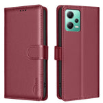 BINFEN COLOR BF32 För Xiaomi Redmi Note 12 5G (Global) / (Kina) / (Indien) / Poco X5 5G Flipfodral i läder, mobilfodral