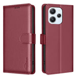 BINFEN COLOR BF32 For Xiaomi Redmi 12 4G Case RFID Blocking Leather Flip Stand Phone Cover