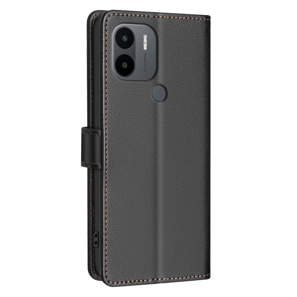 BINFEN COLOR BF32 For Xiaomi Redmi A1 4G / A2 4G / A1+ 4G / A2+ 4G / Poco C50 4G Case Litchi Texture RFID Blocking Leather Phone Cover