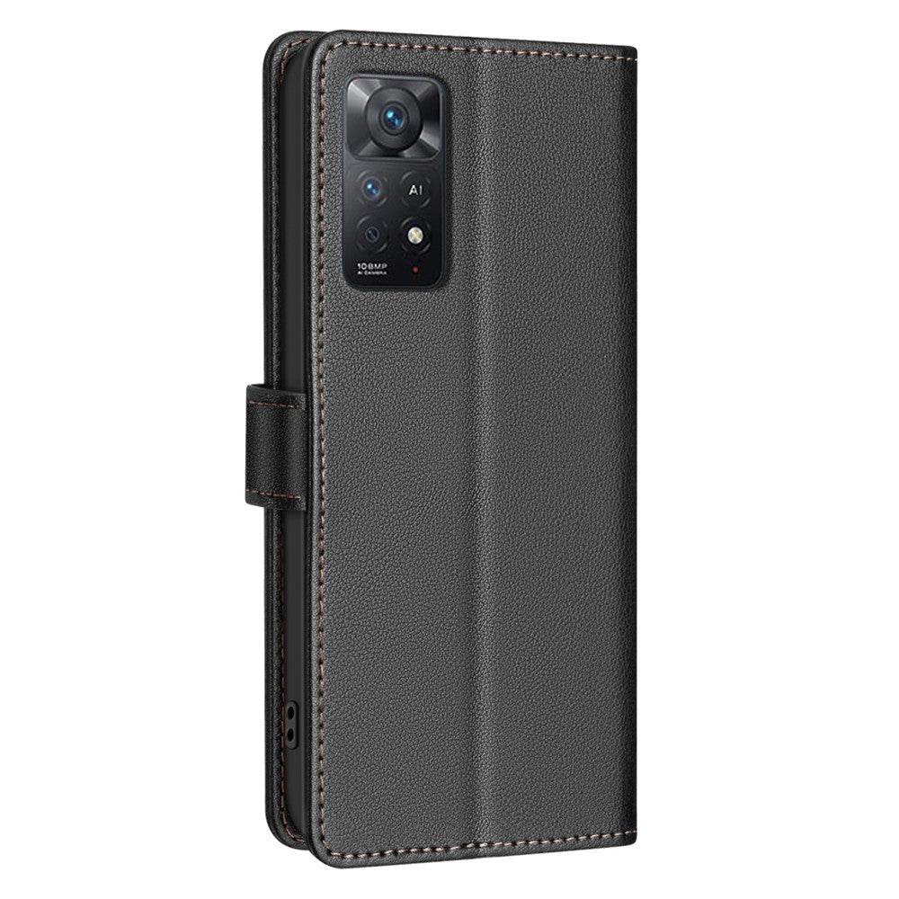 BINFEN COLOR BF32 Läderfodral för Xiaomi Redmi Note 11 Pro 4G (Mediatek) / Note 11 Pro 5G (Qualcomm) / Note 12 Pro 4G