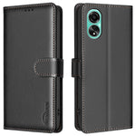 BINFEN COLOR BF32 PU Leather Phone Shell for Oppo A78 4G Case Litchi Texture RFID Blocking Leather Cover