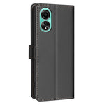 BINFEN COLOR BF32 PU Leather Phone Shell for Oppo A78 4G Case Litchi Texture RFID Blocking Leather Cover