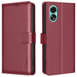 BINFEN COLOR BF32 PU Leather Phone Shell for Oppo A78 4G Case Litchi Texture RFID Blocking Leather Cover