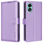 BINFEN COLOR BF32 PU Leather Phone Shell for Oppo A78 4G Case Litchi Texture RFID Blocking Leather Cover
