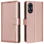 BINFEN COLOR BF32 For Oppo A78 5G Litchi Texture Leather Phone Cover Phone Stand Case with RFID Blocking