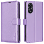 BINFEN COLOR BF32 For Oppo A78 5G Litchi Texture Leather Phone Cover Phone Stand Case with RFID Blocking
