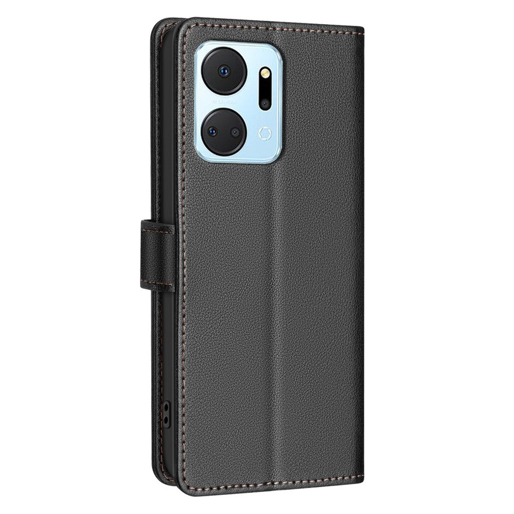 BINFEN COLOR BF32 For Honor X7a 4G Case Leather Phone Cover Magnetic Clasp