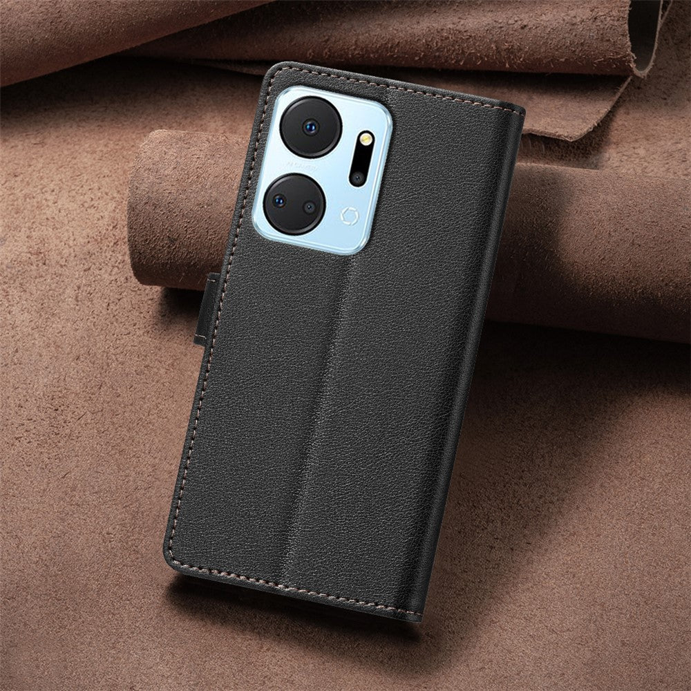 BINFEN COLOR BF32 For Honor X7a 4G Case Leather Phone Cover Magnetic Clasp