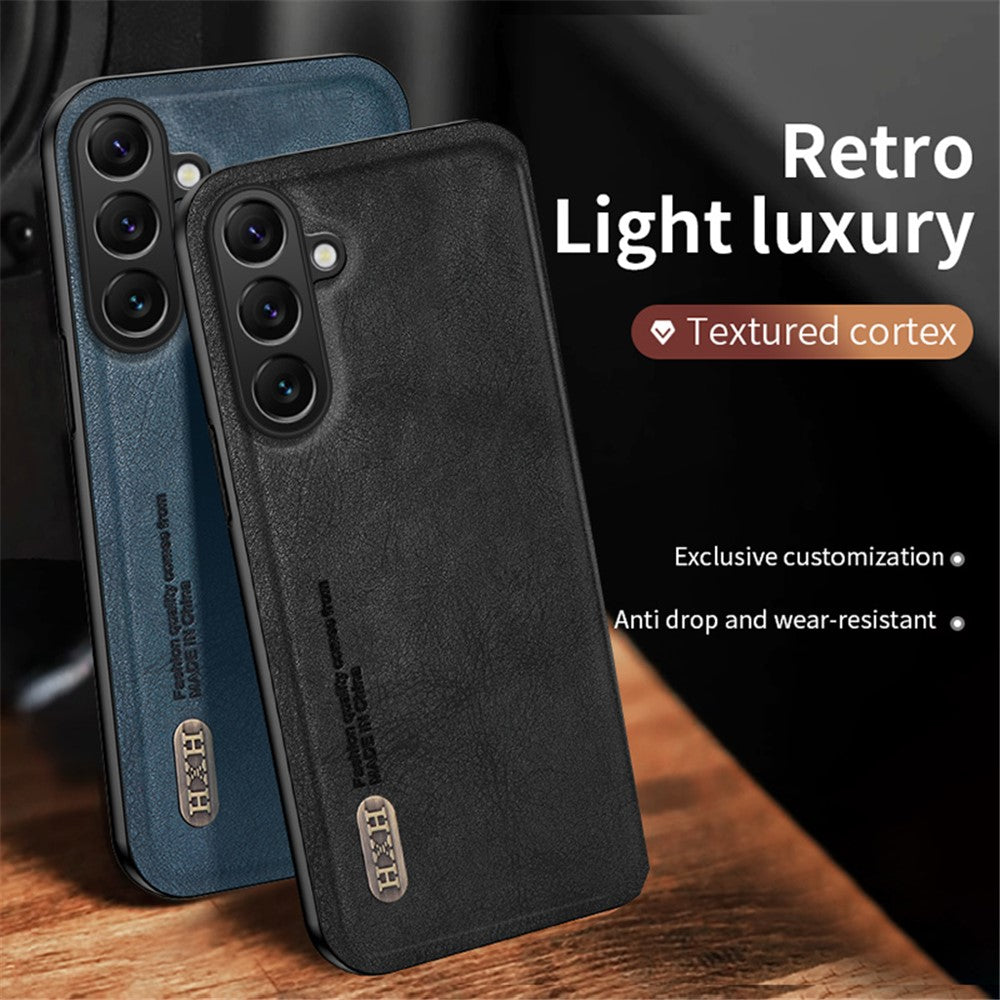 For Samsung Galaxy F15 5G Matte Phone Case TPU+PU Phone Cover Work with Magnetic Car Holder