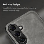 For Samsung Galaxy F15 5G Matte Phone Case TPU+PU Phone Cover Work with Magnetic Car Holder