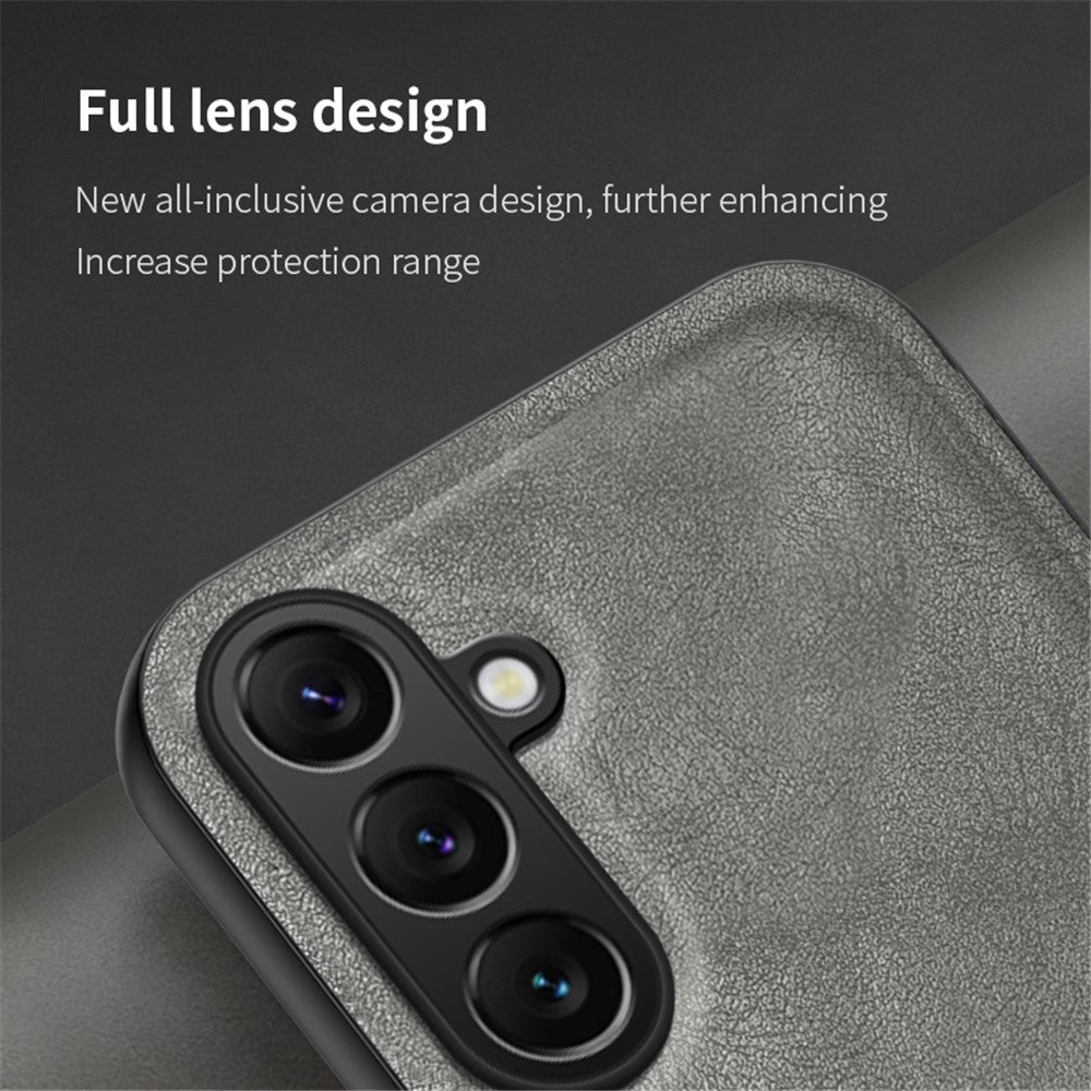 For Samsung Galaxy F15 5G Matte Phone Case TPU+PU Phone Cover Work with Magnetic Car Holder