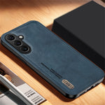 For Samsung Galaxy F15 5G Matte Phone Case TPU+PU Phone Cover Work with Magnetic Car Holder