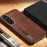 For Samsung Galaxy F15 5G Matte Phone Case TPU+PU Phone Cover Work with Magnetic Car Holder