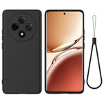 For Oppo F27 Pro 5G / F27 Pro+ 5G Case Liquid Silicone Phone Cover with Wrist Strap