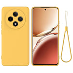 For Oppo F27 Pro 5G / F27 Pro+ 5G Case Liquid Silicone Phone Cover with Wrist Strap