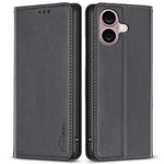 BINFEN COLOR BF18 For iPhone 16 Plus Case Magnetic Closing Leather Anti-scratch Phone Cover
