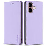 BINFEN COLOR BF18 For iPhone 16 Plus Case Magnetic Closing Leather Anti-scratch Phone Cover
