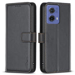 BINFEN COLOR BF17 För Motorola Moto G85 5G / S50 Neo 5G Plånboksfodral i PU-läder