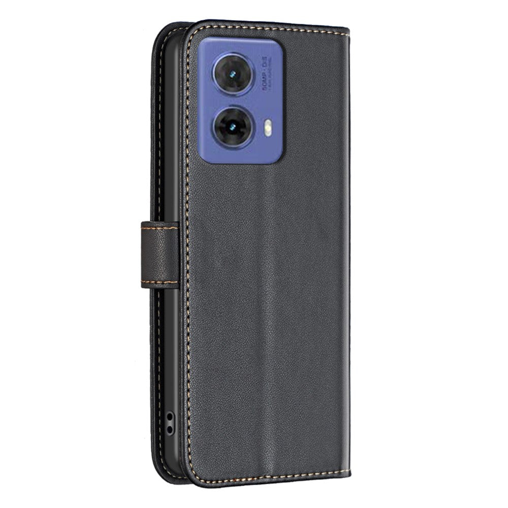 BINFEN COLOR BF17 För Motorola Moto G85 5G / S50 Neo 5G Plånboksfodral i PU-läder