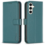 BINFEN COLOR BF17 til Samsung Galaxy S24 FE Shell PU læder stander telefonetui pungetui
