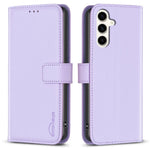 BINFEN COLOR BF17 til Samsung Galaxy S24 FE Shell PU læder stander telefonetui pungetui