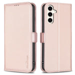 BINFEN COLOR BF31 til Samsung Galaxy S24 FE Etui med Pung Stand PU Læder Flip Telefon Cover