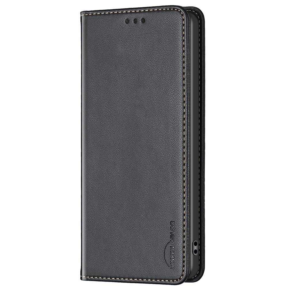BINFEN COLOR BF18 til Samsung Galaxy S24 FE Etui PU Læder Kortholder Telefon Cover