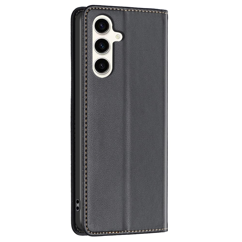 BINFEN COLOR BF18 til Samsung Galaxy S24 FE Etui PU Læder Kortholder Telefon Cover