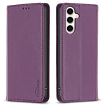 BINFEN COLOR BF18 til Samsung Galaxy S24 FE Etui PU Læder Kortholder Telefon Cover