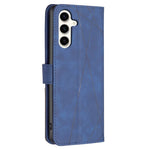BINFEN COLOR For Samsung Galaxy S24 FE Phone Cases Wallet Stand Geometry Imprint Leather Cover