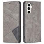 For Samsung Galaxy S24 FE Case Card Slots Leather Phone Cover Rhombus Imprint