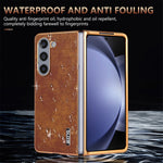 AZNS For Samsung Galaxy Z Fold6 5G Case Crocodile Texture PU Leather+PC Phone Cover