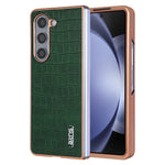 AZNS For Samsung Galaxy Z Fold6 5G Case Crocodile Texture PU Leather+PC Phone Cover