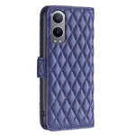 BINFEN COLOR BF Style-14 lædercover til OnePlus Nord CE4 Lite 5G / Oppo K12x 5G (Kina), diamantmønstret mobilcover