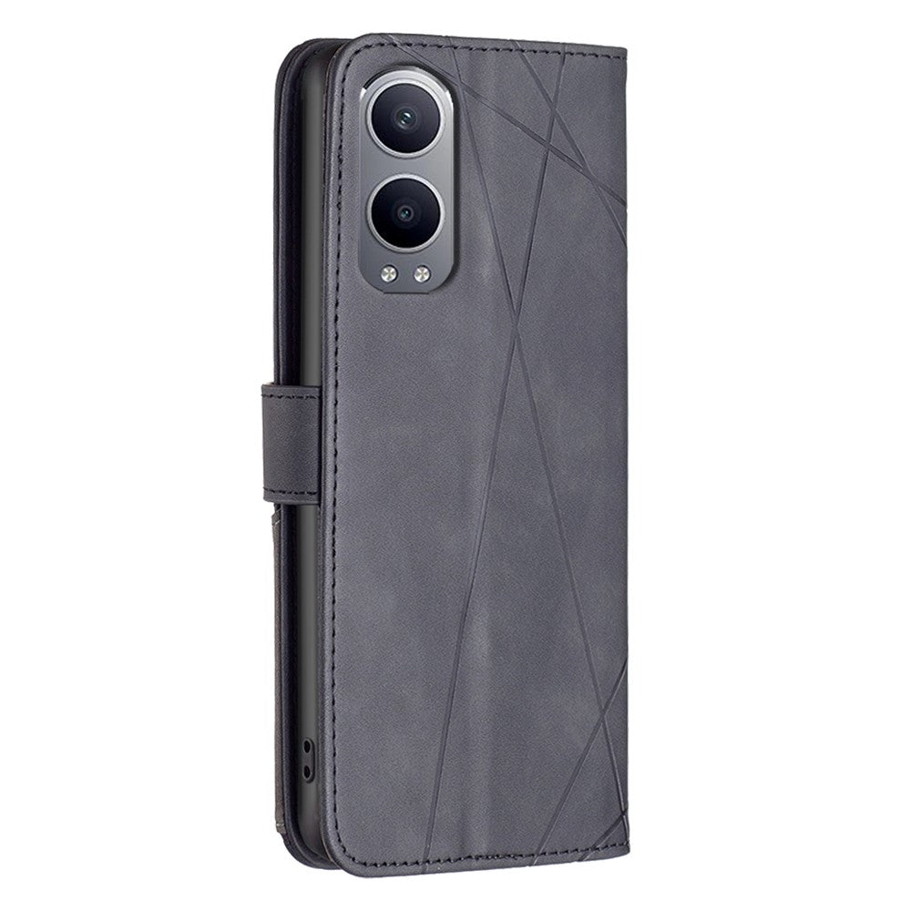 BINFEN COLOR För OnePlus Nord CE4 Lite 5G / Oppo K12x 5G (Kina) mobilskal Plånboksfodral Geometriskt Läderfodral