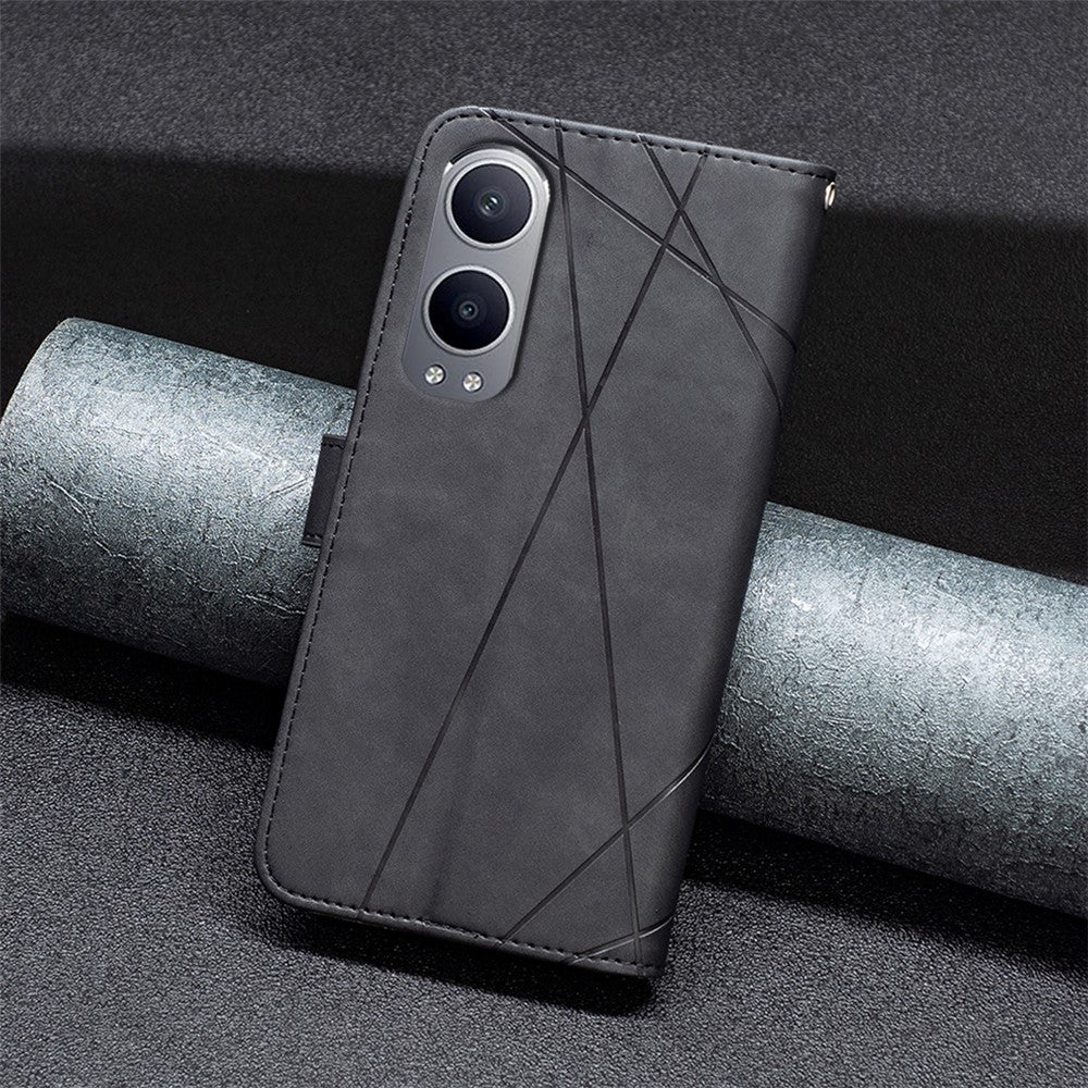 BINFEN COLOR För OnePlus Nord CE4 Lite 5G / Oppo K12x 5G (Kina) mobilskal Plånboksfodral Geometriskt Läderfodral