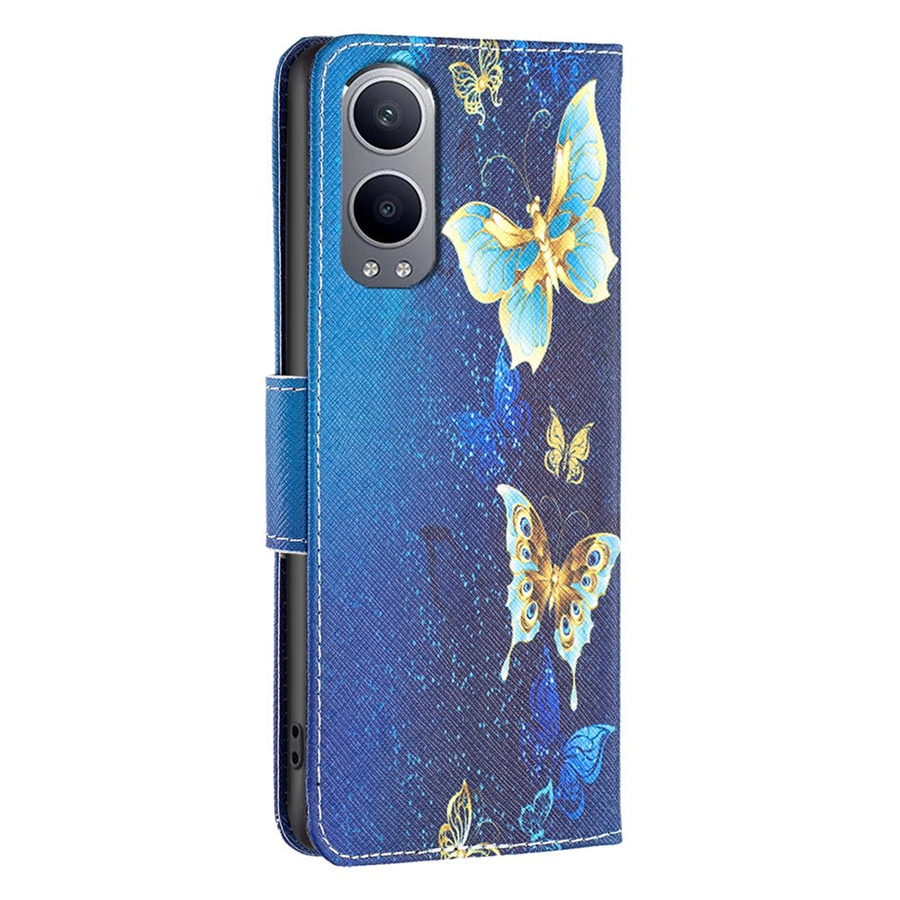 For OnePlus Nord CE4 Lite 5G Case Leather Phone Cover Pattern Printing