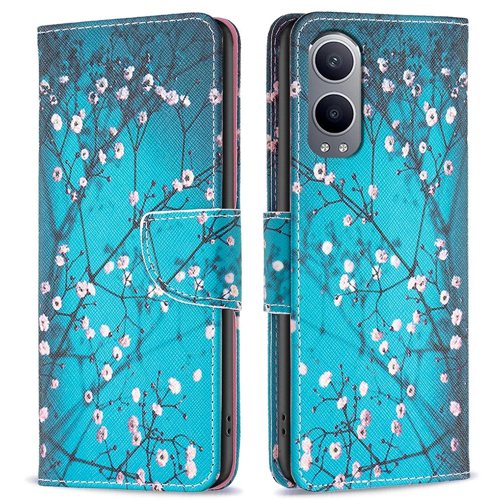 For OnePlus Nord CE4 Lite 5G Case Leather Phone Cover Pattern Printing