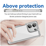 For Xiaomi Redmi Note 13 4G Case Ultra-Transparent Phone Cover with Electroplated Buttons (Big Rear Lens Hole)