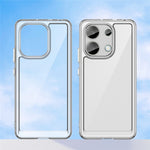 For Xiaomi Redmi Note 13 4G Case Ultra-Transparent Phone Cover with Electroplated Buttons (Big Rear Lens Hole)