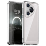 Huawei Pura 70 Pro / 70 Pro+ skal ultratransparent mobilskal med elektropläterade knappar (stort bakre linshål)
