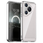 For Huawei Pura 70 Case Electroplated Buttons Ultra-Clear Phone Cover (Big Rear Lens Hole)