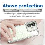 For Xiaomi Redmi 13C 4G  /  5G  /  13R 5G  /  Poco M6 5G Case Electroplated Buttons Clear Phone Cover (Big Rear Lens Hole)