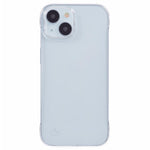 For iPhone 14 Plus Borderless Case Clear Hard PC Phone Cover