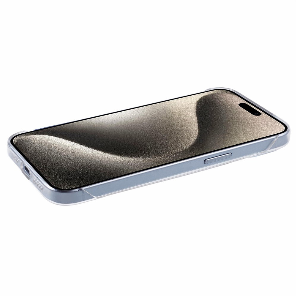 For iPhone 14 Plus Borderless Case Clear Hard PC Phone Cover