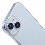 For iPhone 14 Plus Borderless Case Clear Hard PC Phone Cover