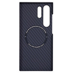 X-LEVEL För Samsung Galaxy S23 Ultra Skal Magnetiskt Ultratunt PC Hårt mobilskal Kolfiberstruktur