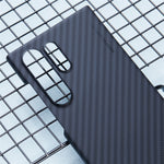 X-LEVEL För Samsung Galaxy S23 Ultra Skal Magnetiskt Ultratunt PC Hårt mobilskal Kolfiberstruktur